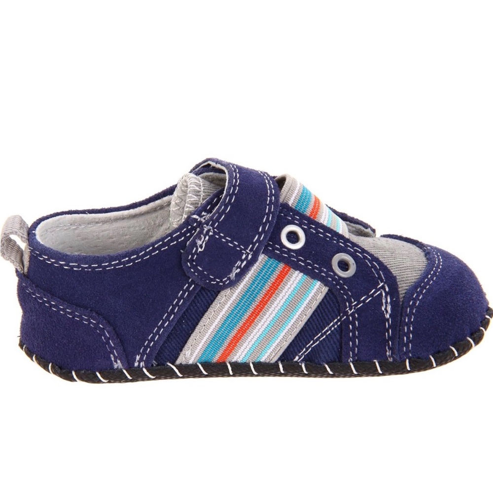 Pediped Kids Slip-On Shoe with Striped Accent